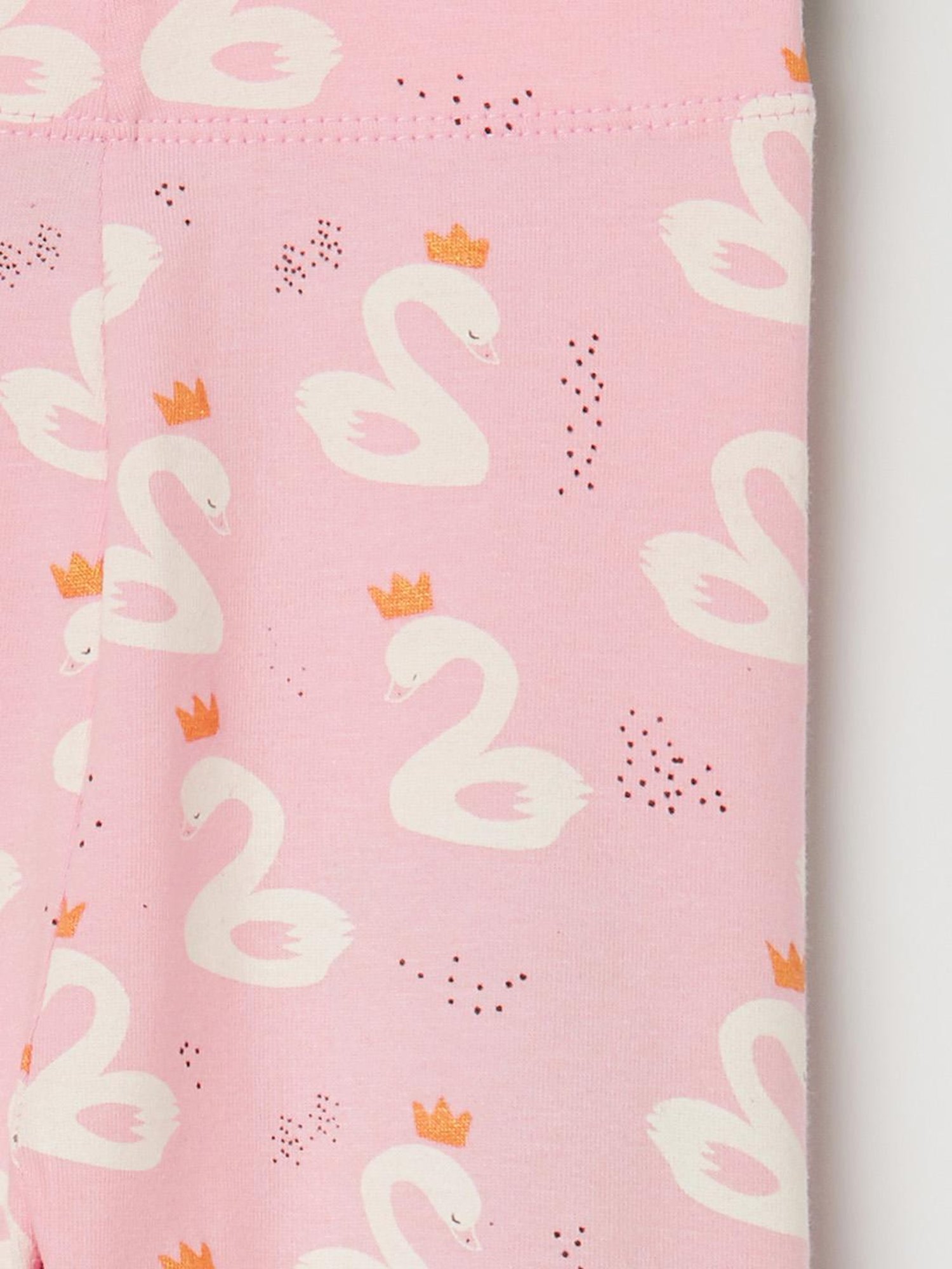 Lifestyle Pink  All Over Print Cotton Knit Bottom