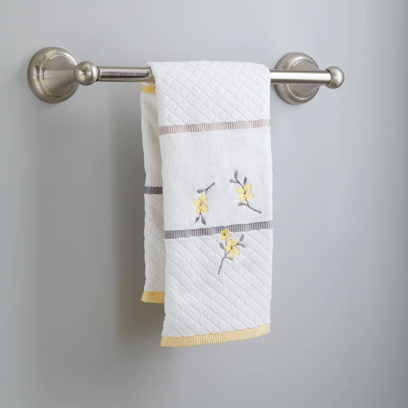 Spring Garden Hand Towel White - Saturday Knight Ltd.