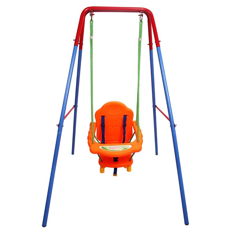 Costway Kids Toddler Children Swing Seat Chair Outdoor For Backyard Playground w/Rope