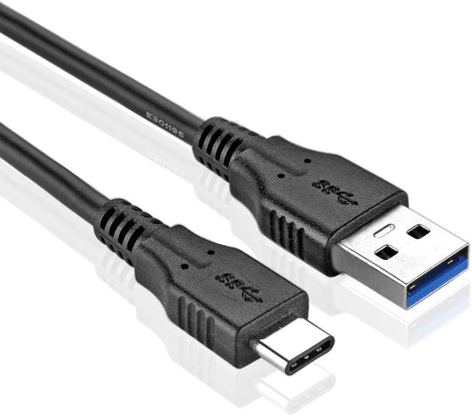 TNP USB Type C Cable (3 FT) - USB-C to USB-A Standard Type A Male to Male USB 3.0 SuperSpeed Connector Adapter Bi-Directional Wire Cord Plug for Charge & Data Sync