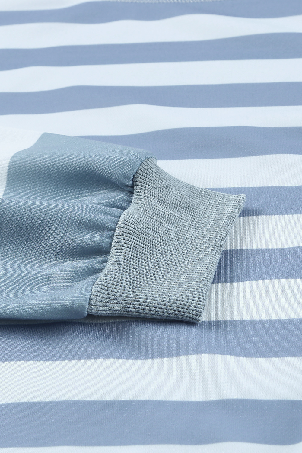 Pink Sequins Candy Cane Round Neck Sweatshirt