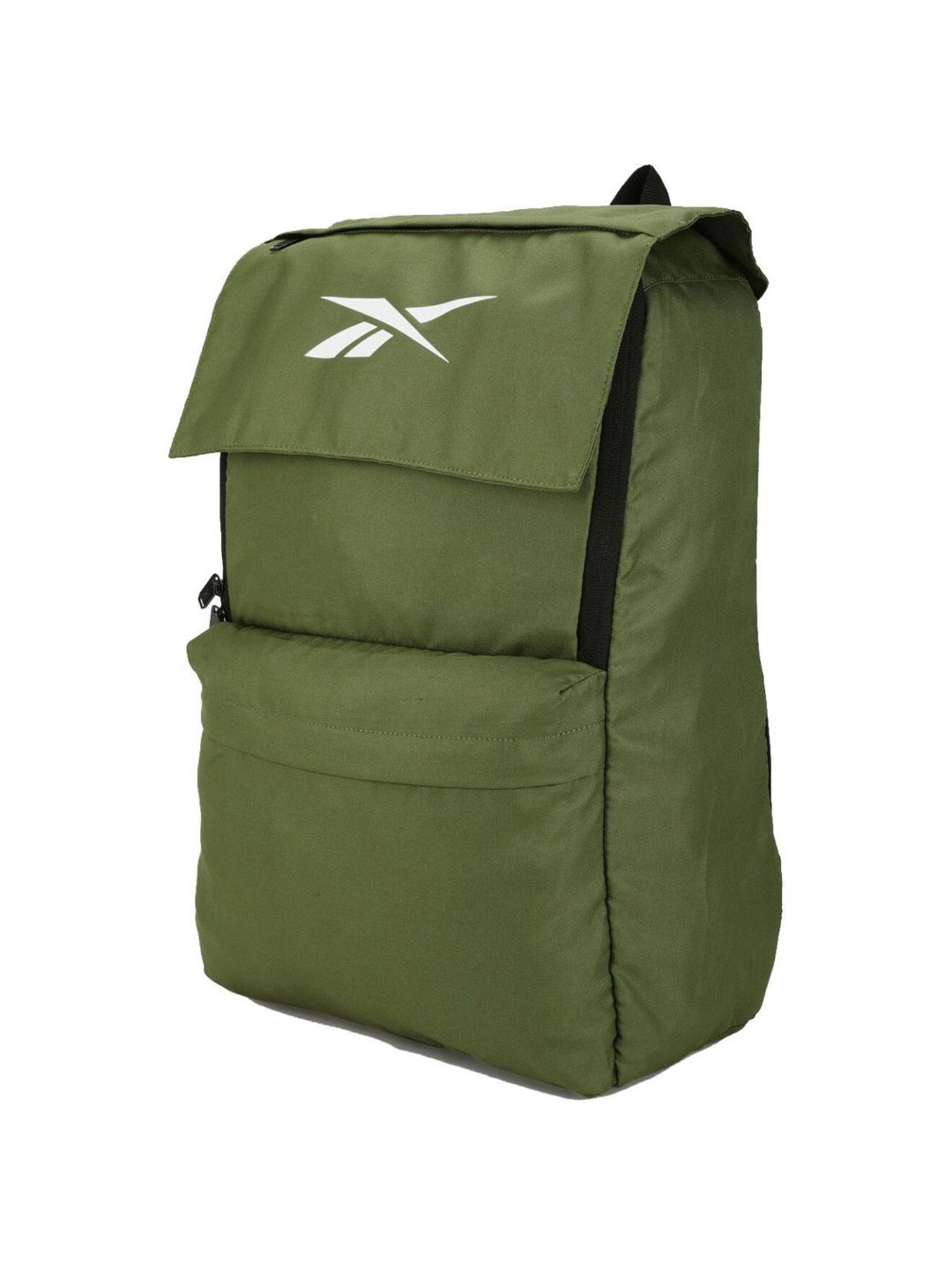 Reebok Green Polyester Solid Backpack