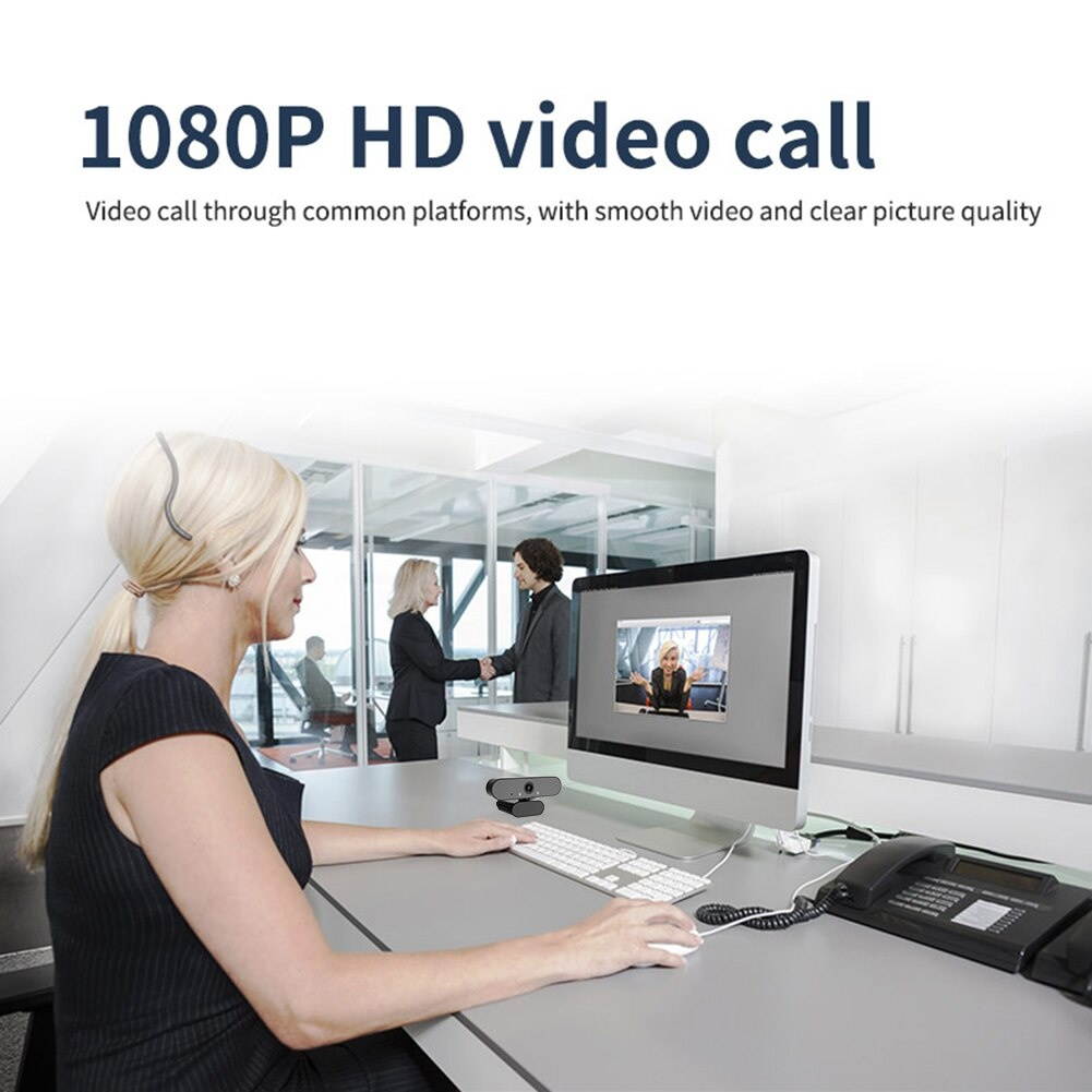 Digital USB Video Recorder Home Office 1080P Full HD USB Web Camera with Microphone for Video Conference Live Streaming