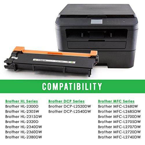 LINKYO Valueline Replacement Brother TN660 TN-660 TN630 High Yield Black Toner Cartridge for HL-L2300D HL-L2305W MFC-L2740DW MFC-L2700DW DCP-L2540DW (4-Pack)