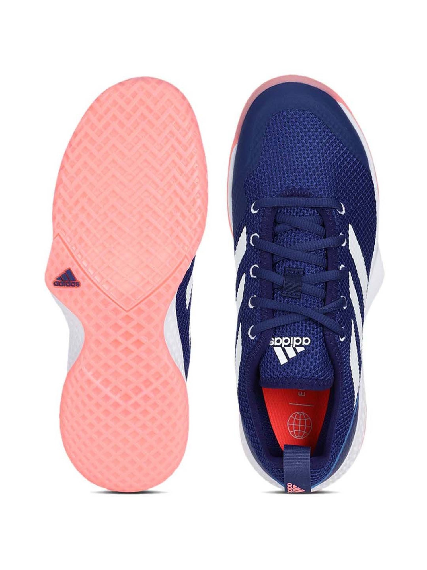 Adidas Women's Court Control Indigo Blue Tennis Shoes