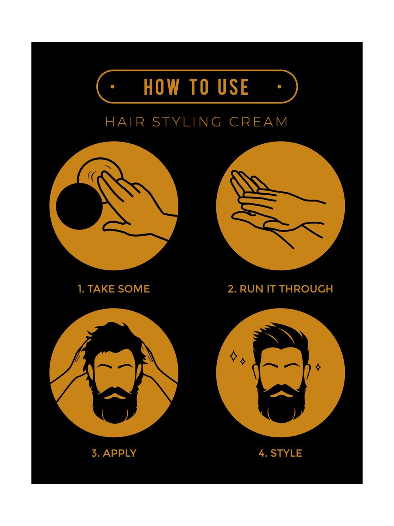 Men Deserve Medium Hold Hair Styling Cream - 100 gm