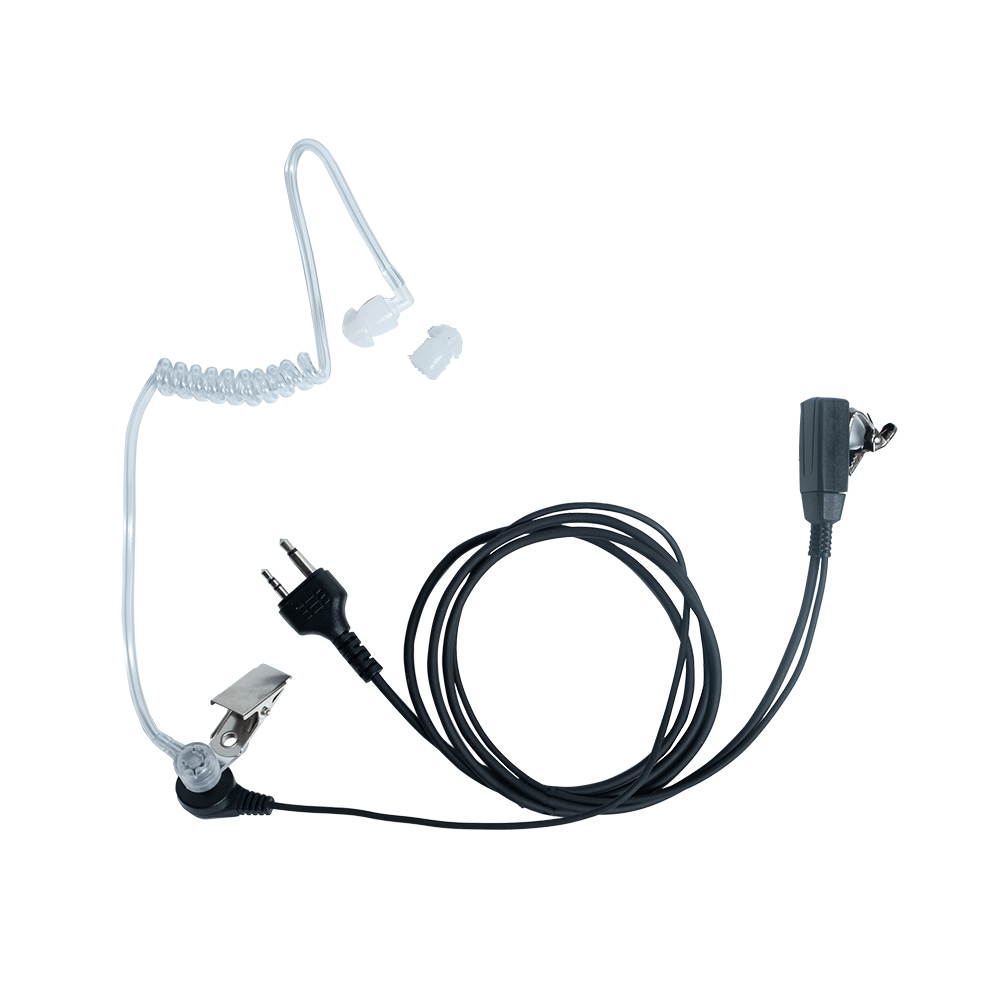 Covert Acoustic Tube Walkie Talkies Earpiece Headset with Mic PTT for Midland GXT1000VP4 LXT500VP3 GXT1050VP4 GXT1000XB(10 PACK)