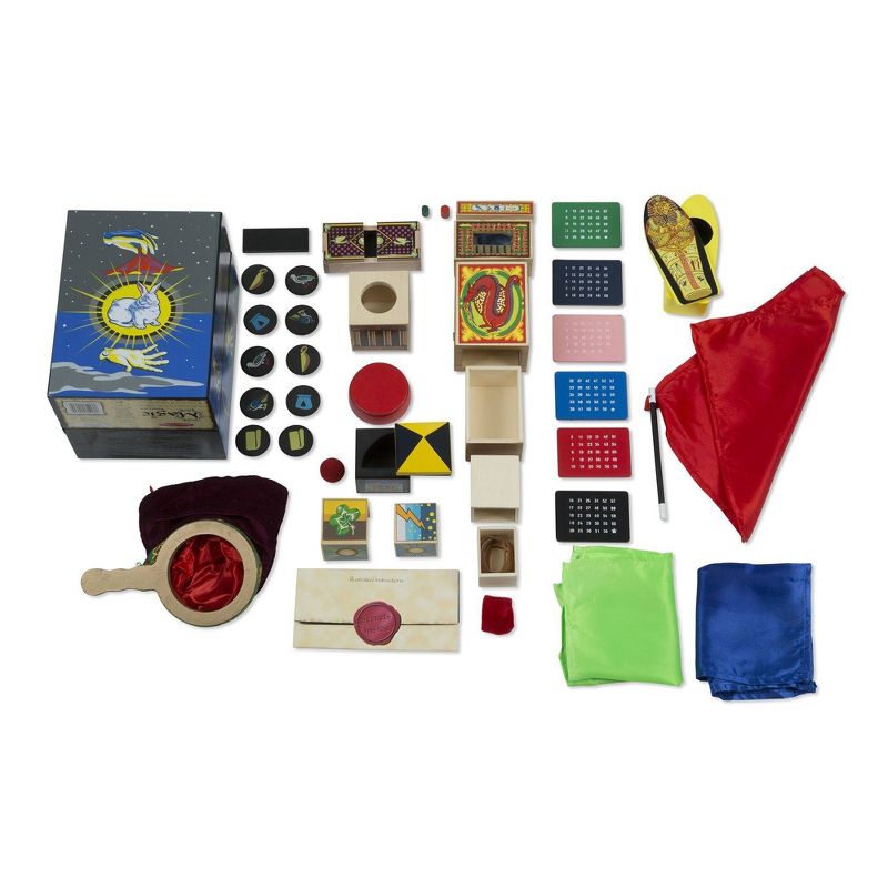 Melissa & Doug Deluxe Solid-Wood Magic Set With 10 Classic Tricks