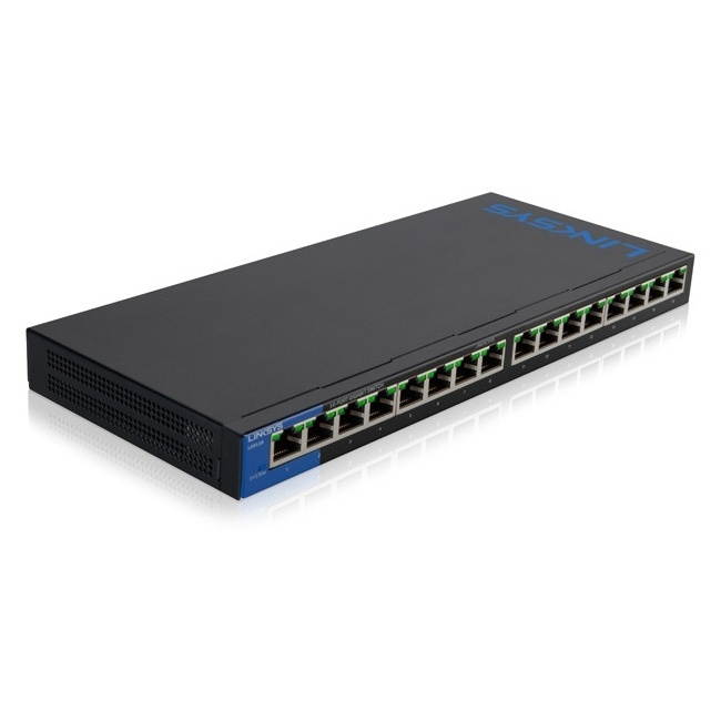 Linksys LGS116P 16-Port Business Desktop Gigabit PoE+ Switch