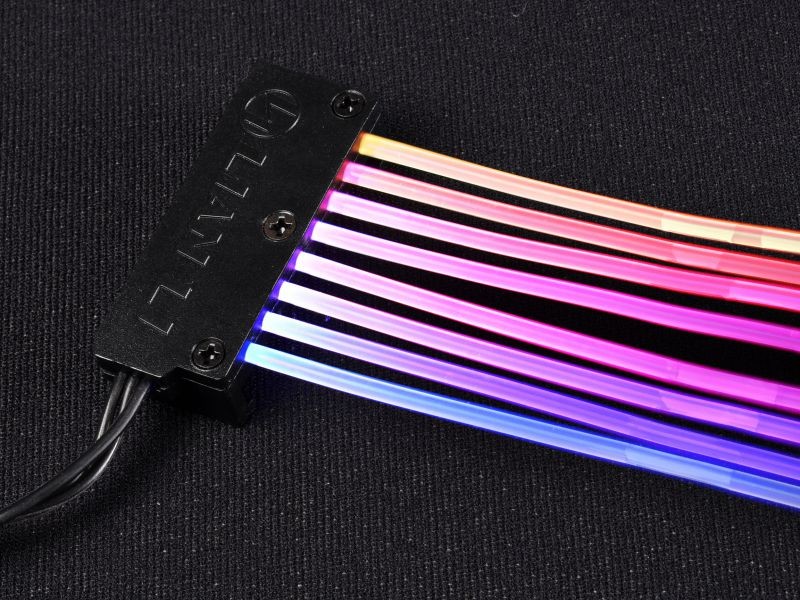 Graphics Card 6+2Pin 8Pin Male to Male Adapter Power Cable for Great Wall Dragon Module Power Supply with Net Cover,Black,about 58cm