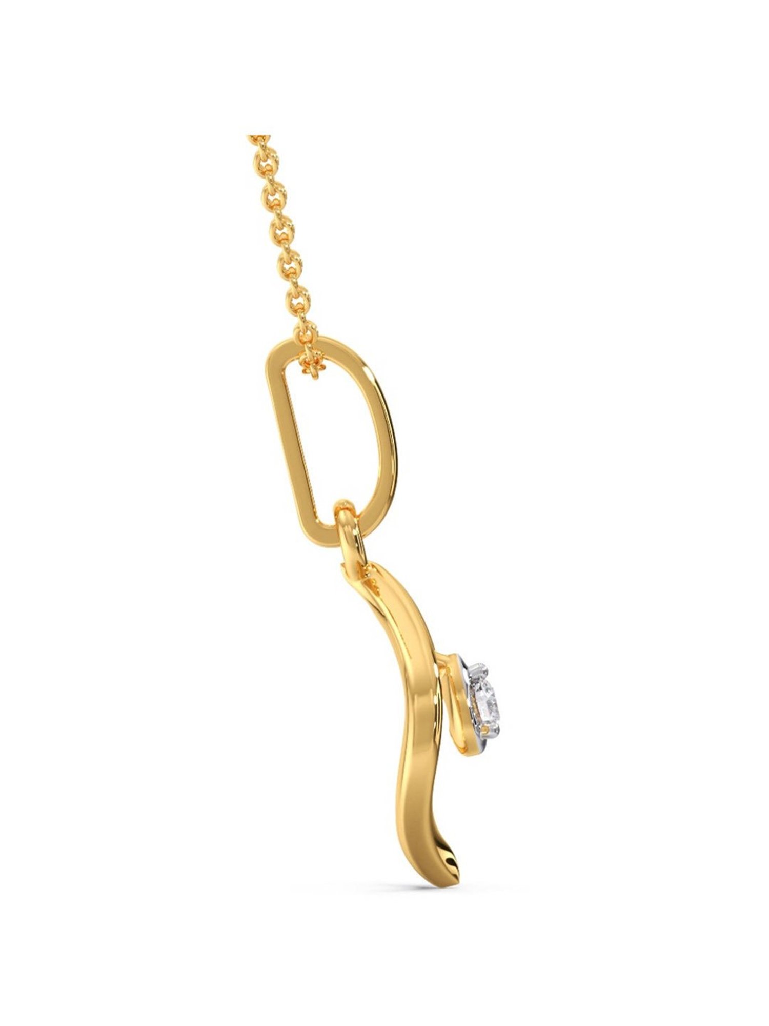 Joyalukkas 18k Gold & Diamond Pendant with Chain