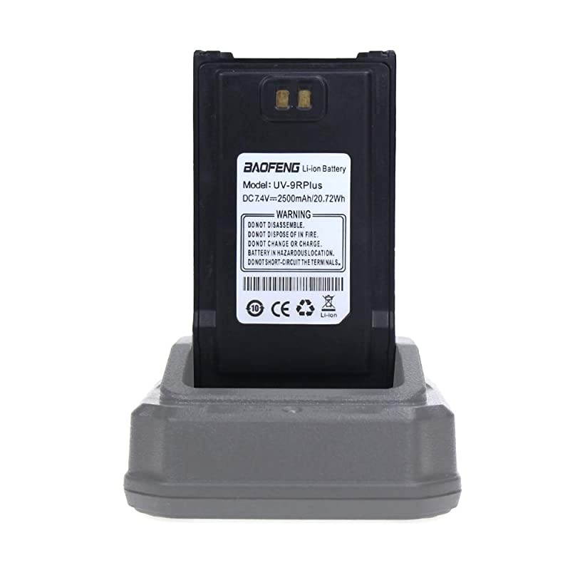2500mAh Liion Replacement Battery for Baofeng UV9R Plus Two Way Radio Battery