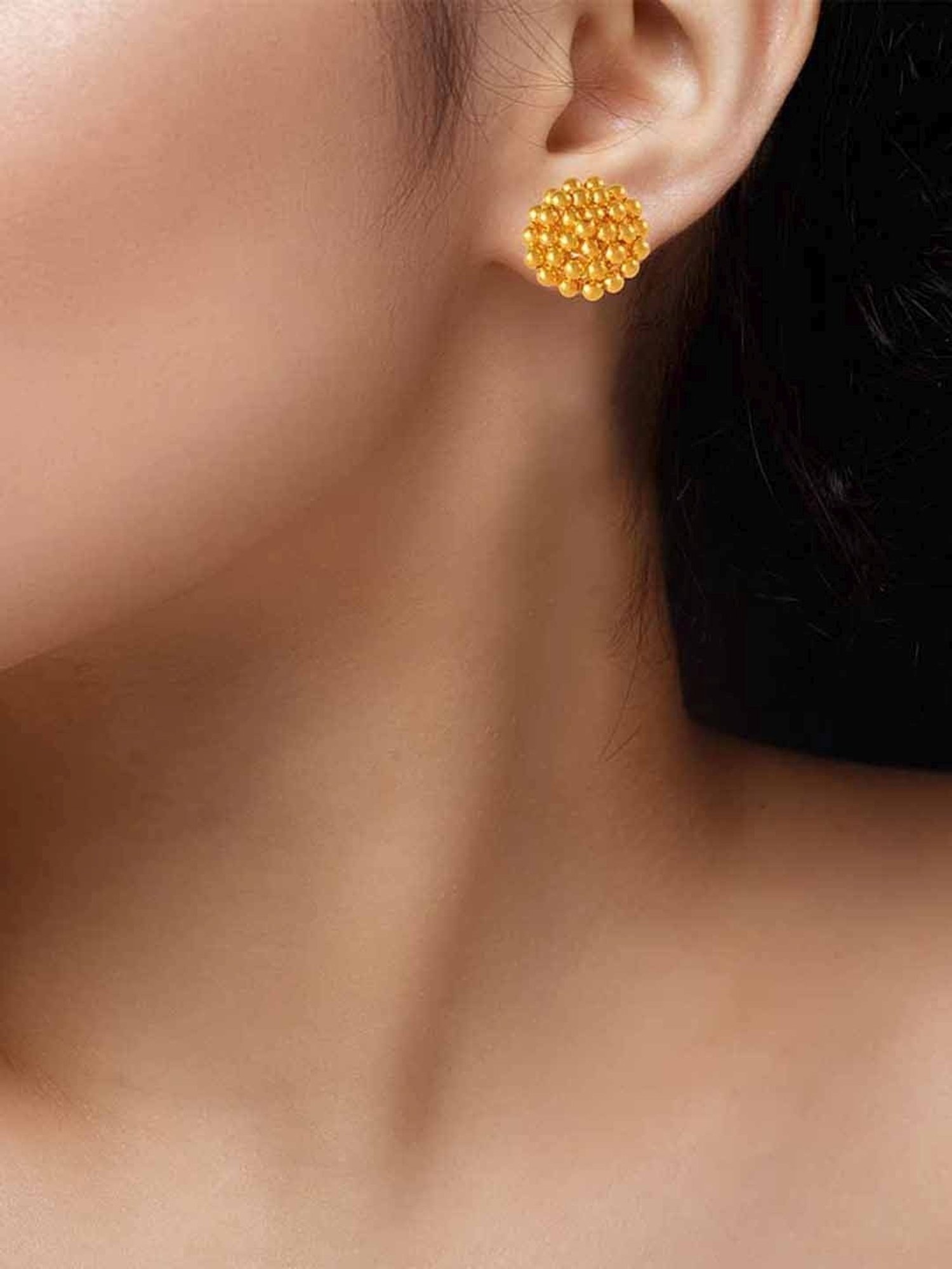 P.C. Chandra Jewellers 14 kt Gold Earrings