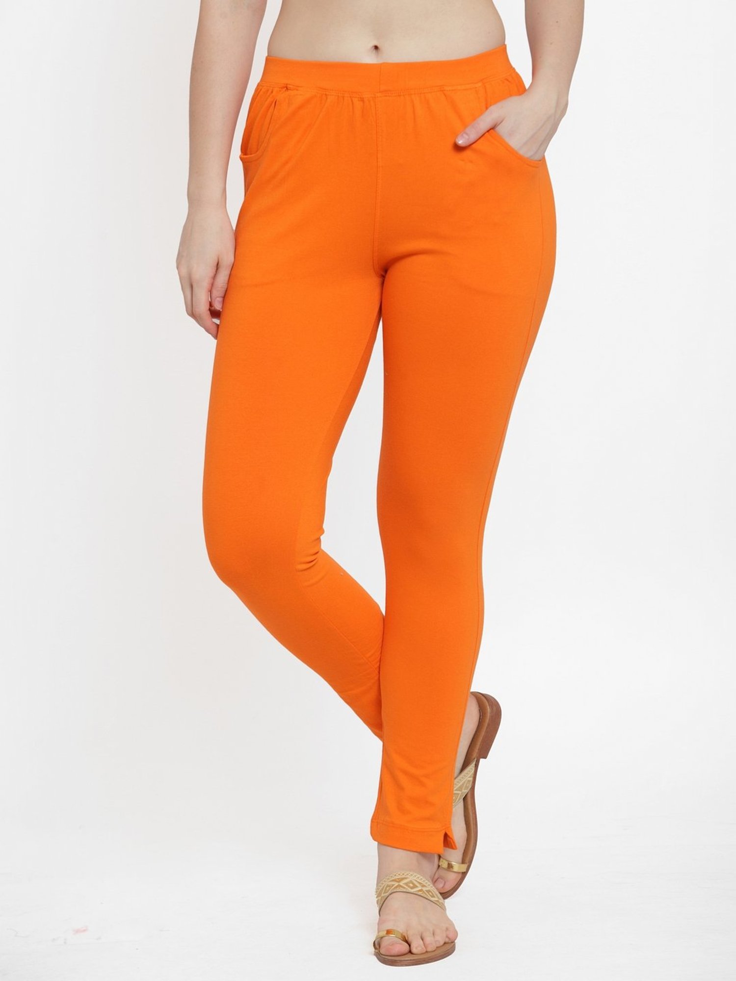 TAG 7 Pink & Orange Cotton Pants - Pack Of 2