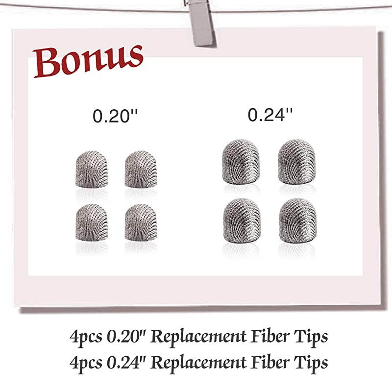 New 5mm HighSensivity Fiber Tip Capacitive Stylus Dualtip Universal Touchscreen Pen for All Tablets Cell Phones with 8 Extra Replaceable Fiber Tips 4 Pcs BlackAquaSilverYellow