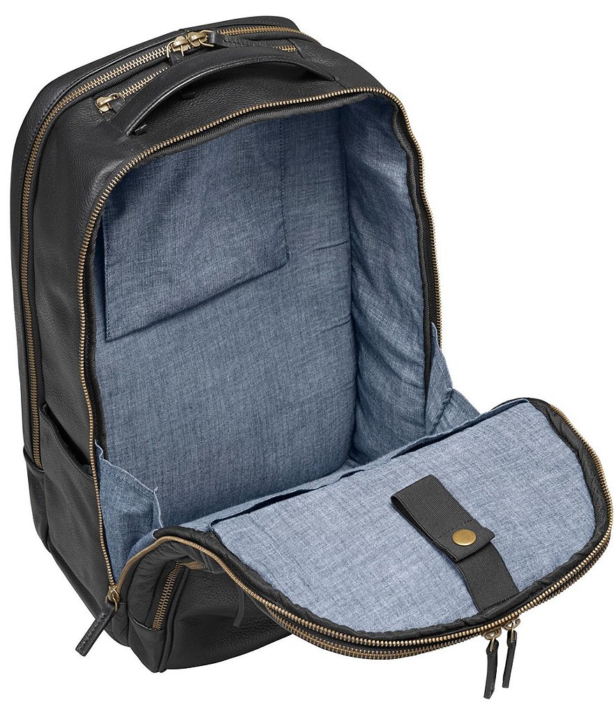 Johnston & Murphy Pebble Leather Backpack