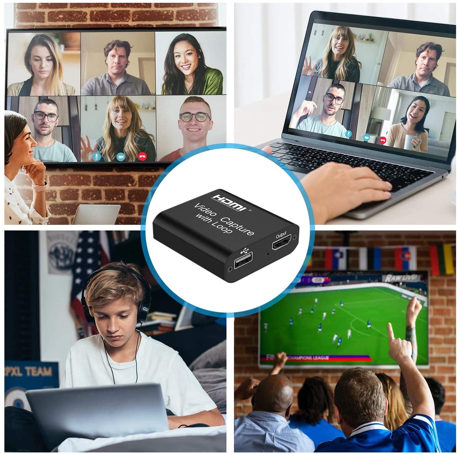 DIGITNOW Video Capture Card 4K HDMI Video Capture Device with Loop Out, Full HD 1080P Live Streaming Video Recorder Converter, Support Windows?Android and Mac OS