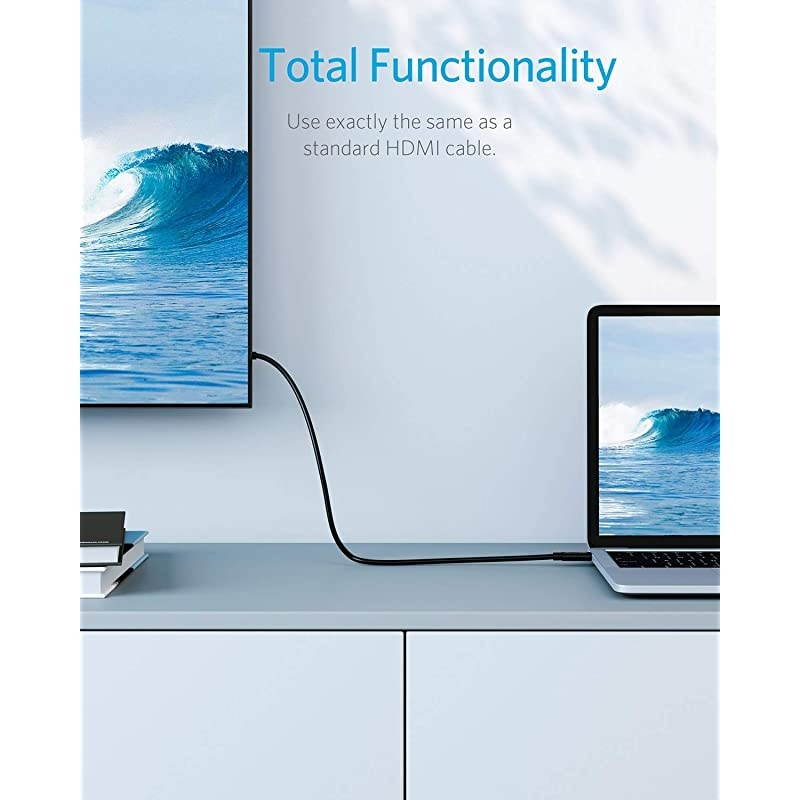 USB C to HDMI Cable for Home Office 6ft Type C to HDMI Adapter Supports 4K 60Hz for MacBook Pro MacBook Air iPad Pro Surface Book 2 Galaxy S20 and More