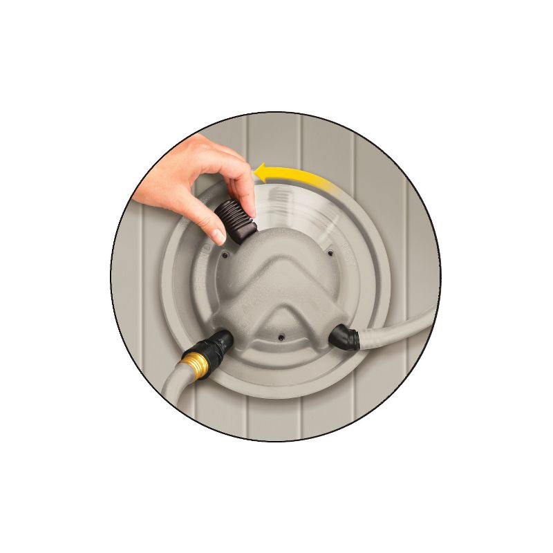 Suncast Swivel Smart Trak Hose Hideaway 225 Foot Hose Reel Storage Bin (3 Pack)