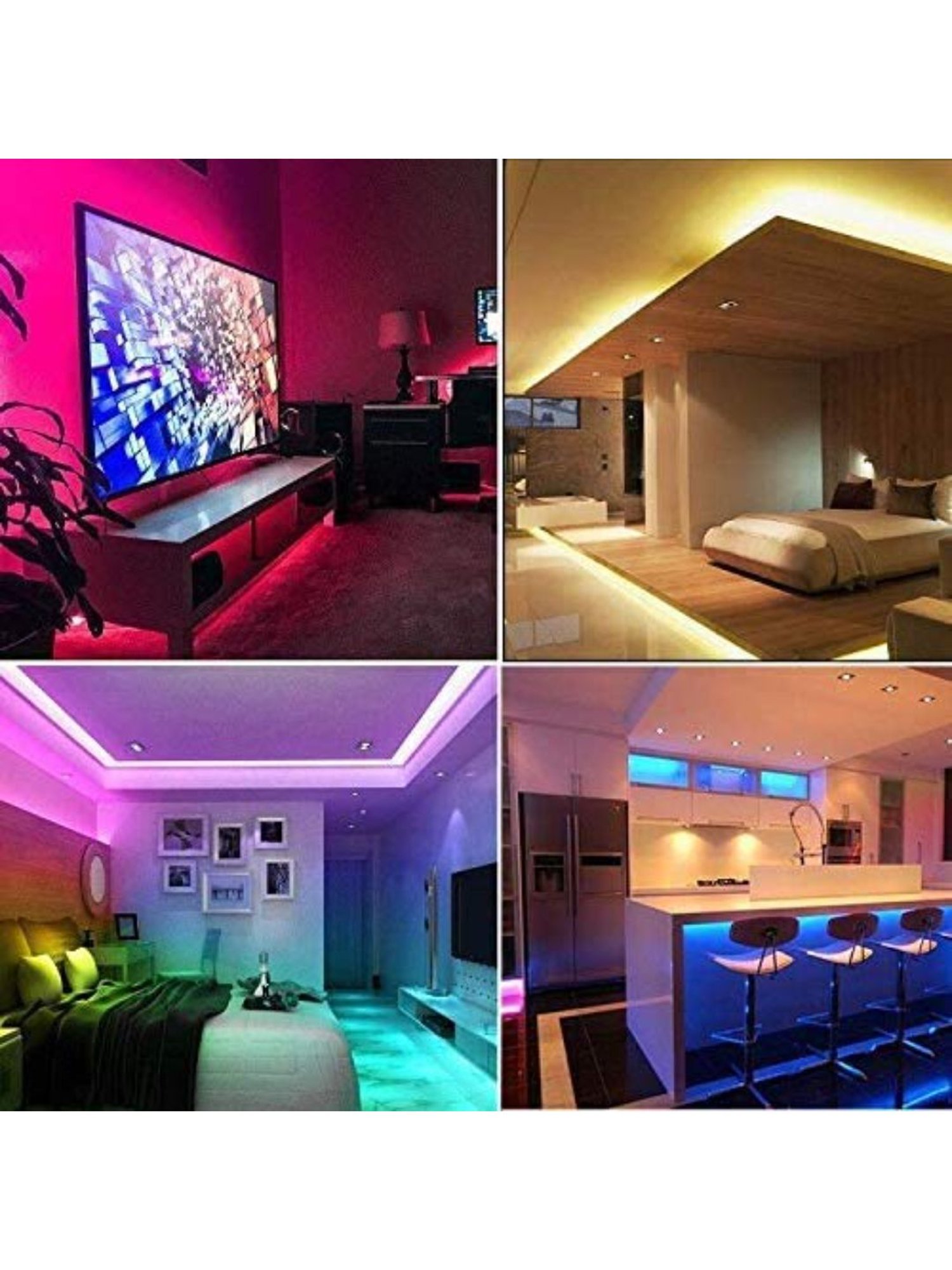 XERGY Led Strip Lights with 44 Keys IR Remote and 24V Power Supply Color Changing (5 Meters)
