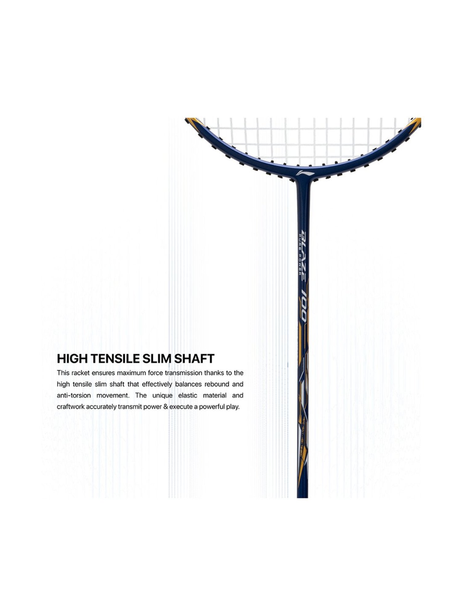 Li-Ning Blaze 100 Badminton Racket (Navy) Size - Medium