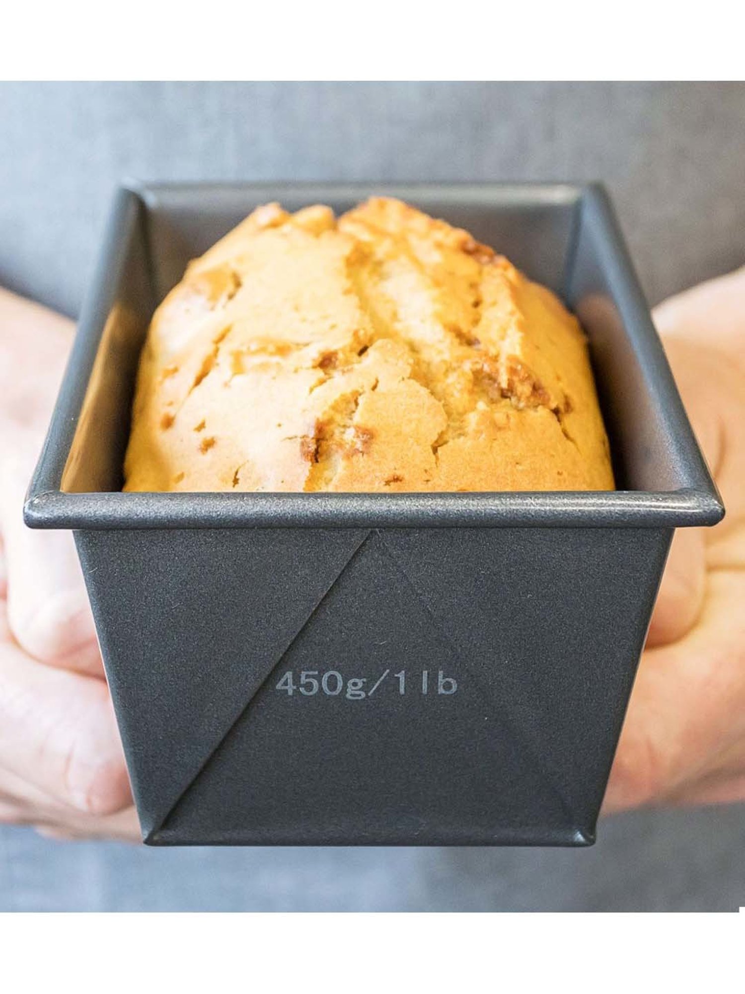 MasterClass Grey Carbon Steel Non-Stick Box Sided Loaf Pan