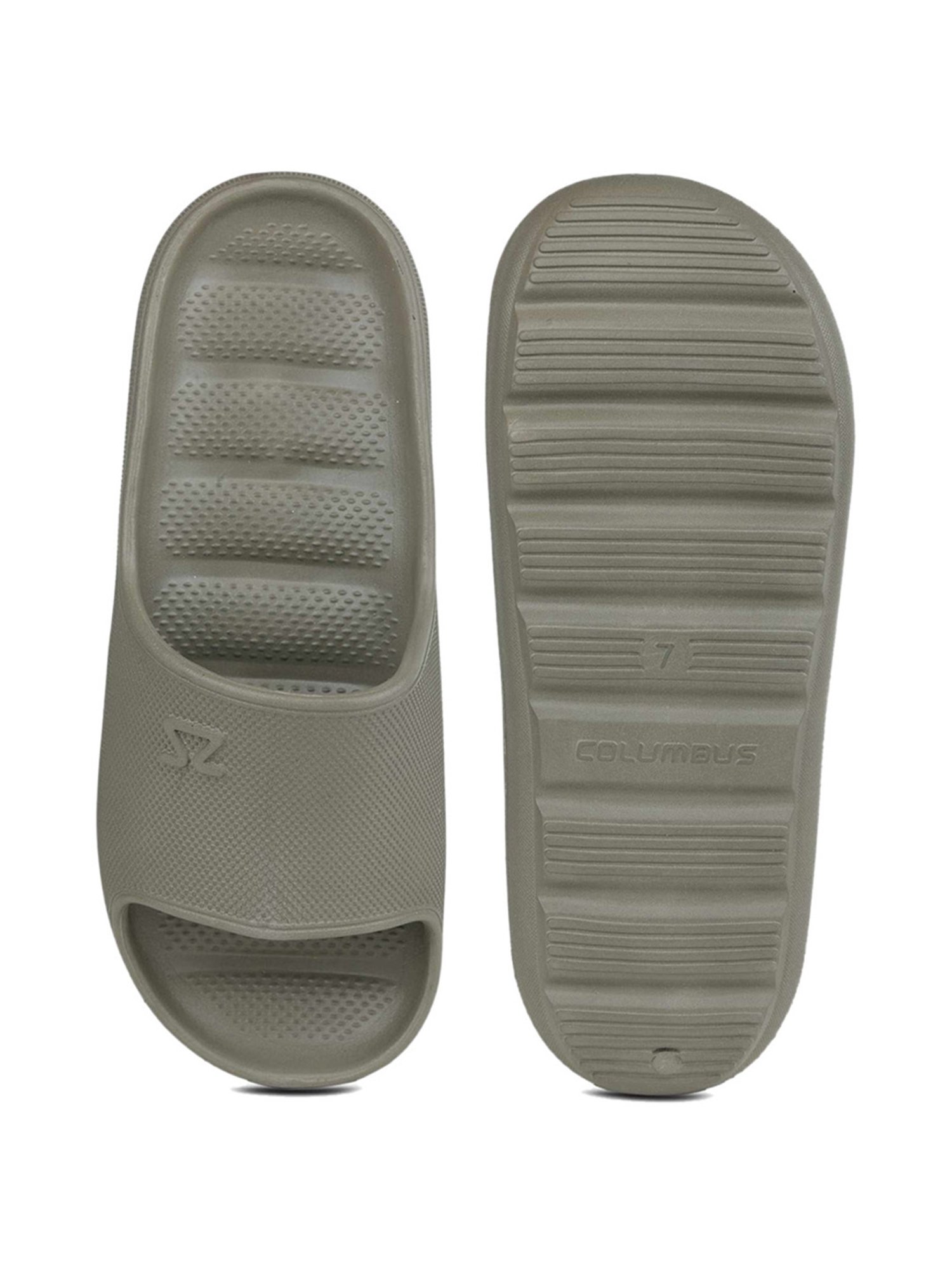 Columbus Men's Olive Slides
