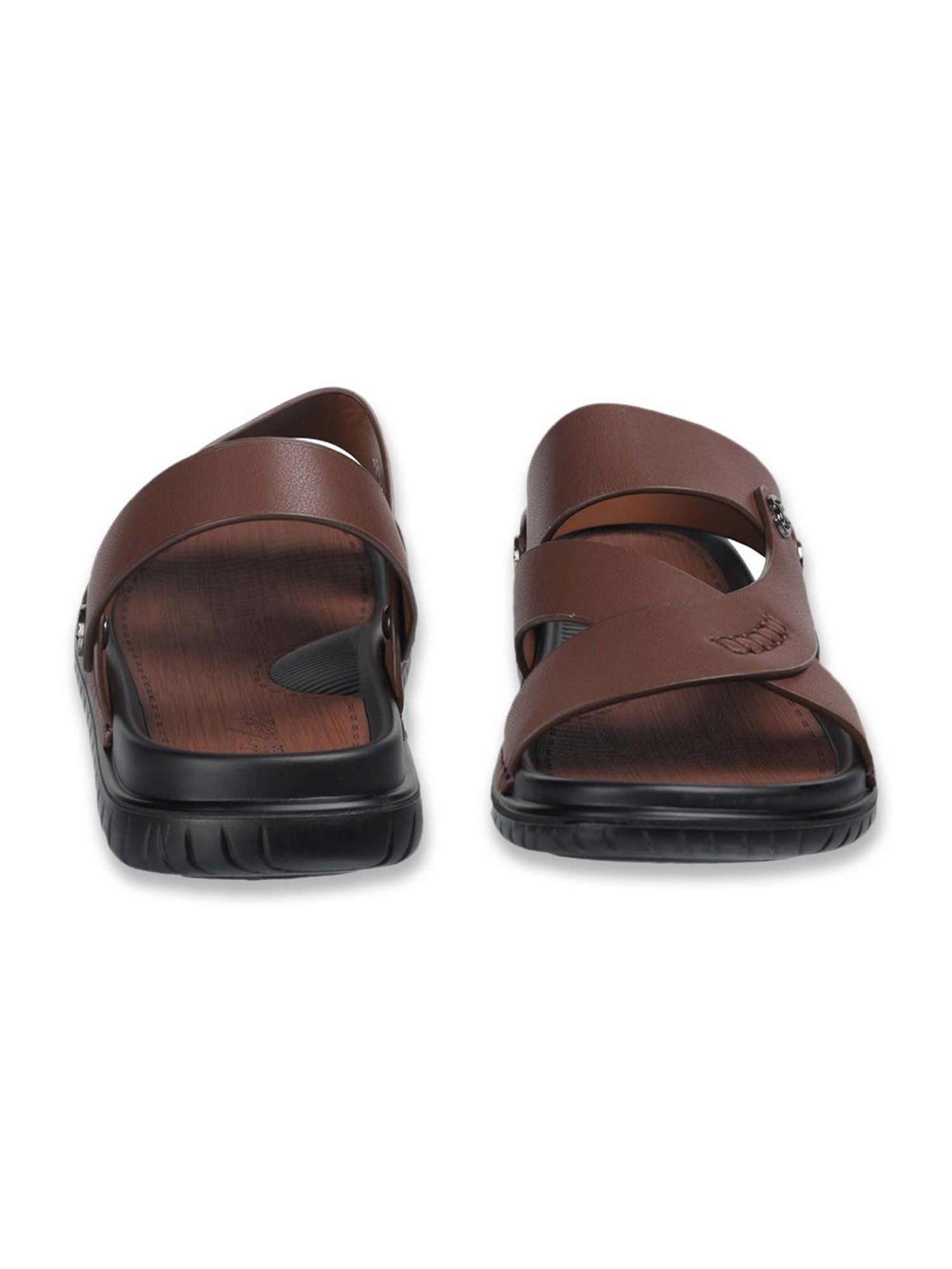 Da Vinchi by Metro Men's Brown Back Strap Sandals