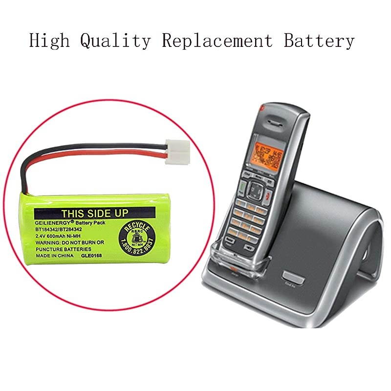 2.4V Rechargeable Batteries Compatible with AT&T/Lucent BT18433 BT184342 BT-18433 BT-184342 BT-28433 BT-284342 BT-1011 BT-6010 BT-8000 BT-8001 BT-8300 Empire CPH-515D CPH515D(Pack of 4)