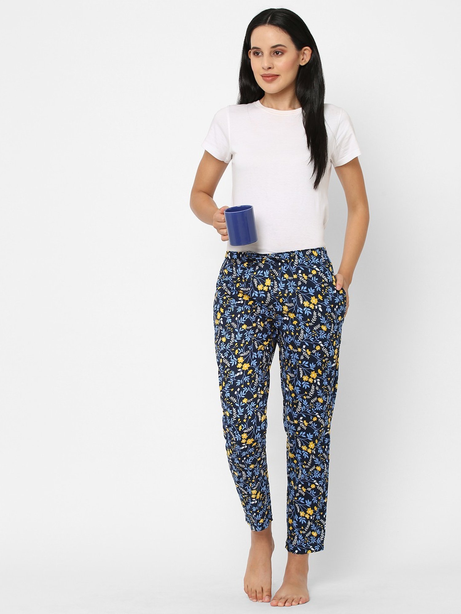 Urban Scottish Blue Printed Lounge Pants