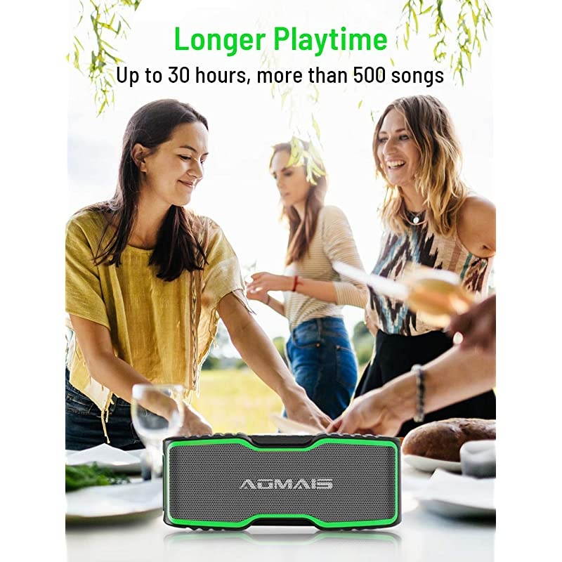 Sport II+ Bluetooth Speakers, Portable Outdoor Wireless Speaker, 30H Playtime, 20W HD Stereo Sound & Richer Bass,IPX7 Waterproof,Travel Bluetooth Speaker,100ft Bluetooth for Party,Beach,Shower