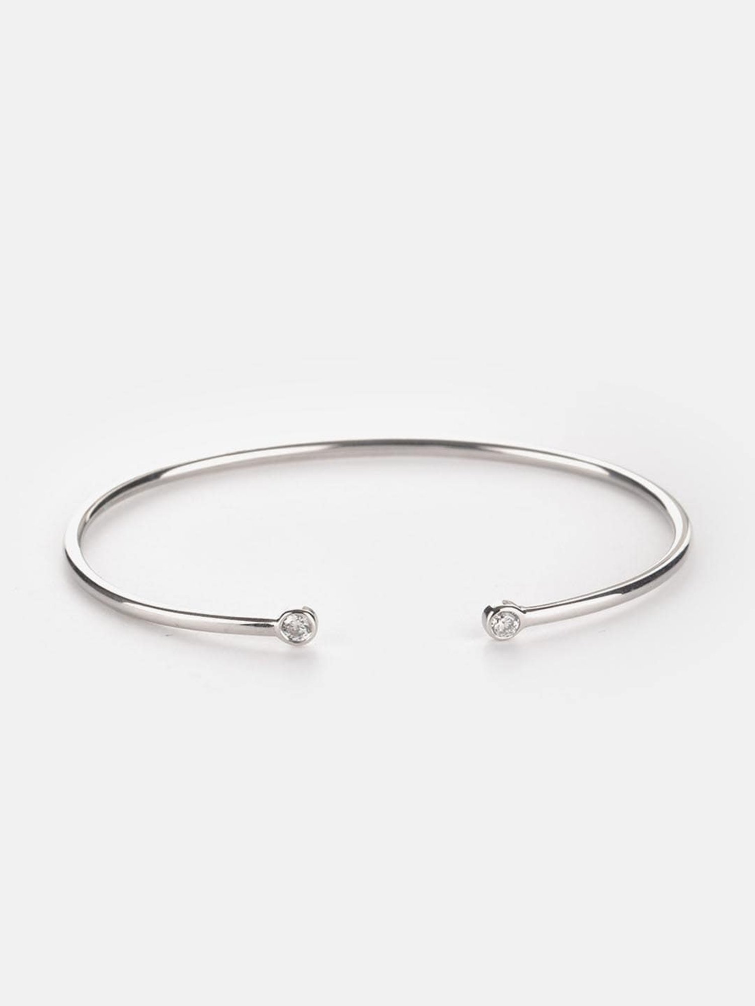 Shaya 92.5 Sterling Silver See You Again 3mm CZ Bracelet for Women