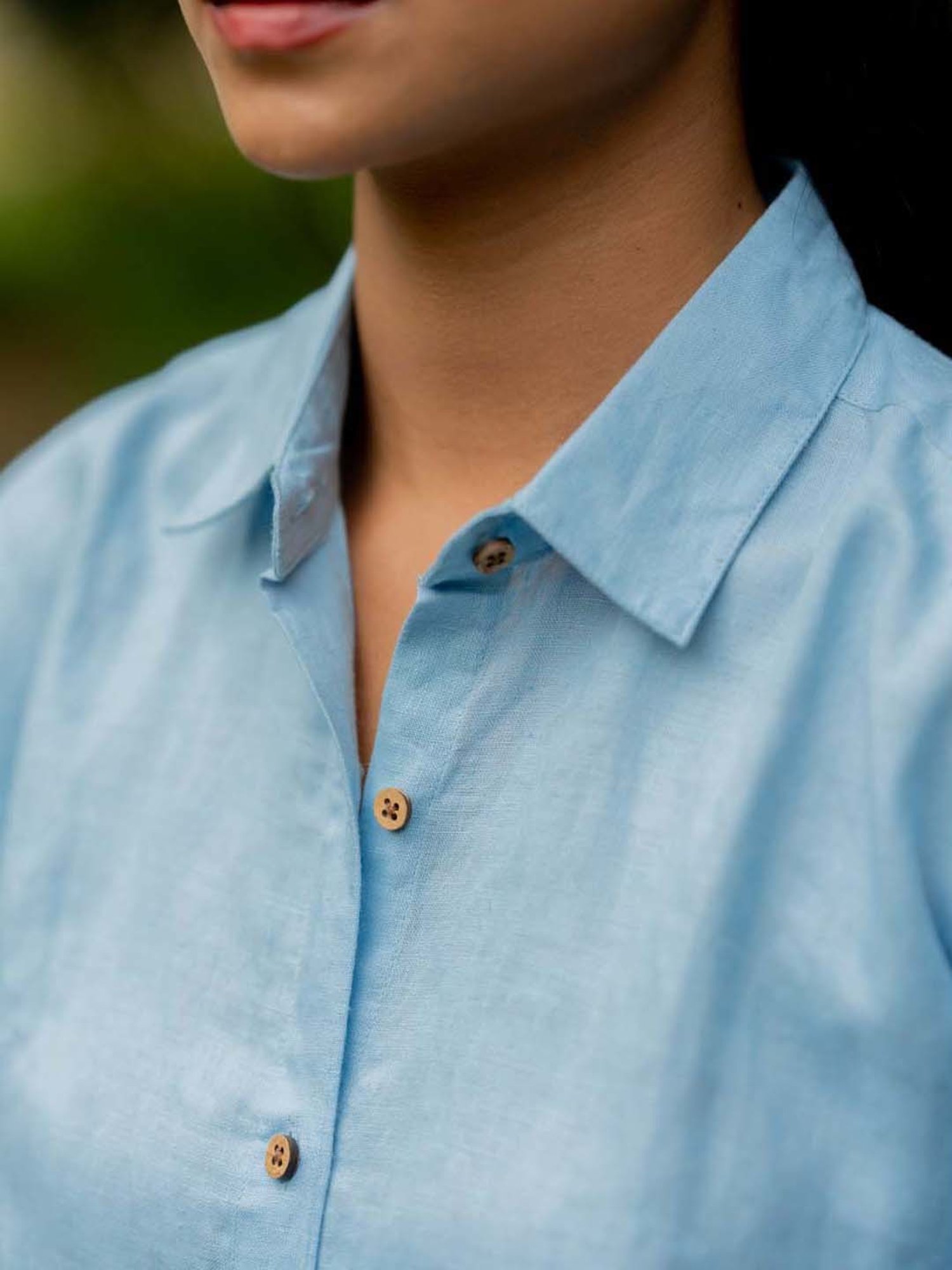 Anousshka Blue Mist Oversized Shirt