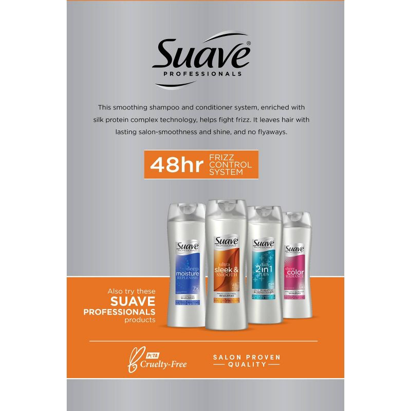 Suave Professionals Sleek Shampoo and Conditioner - 50 fl oz