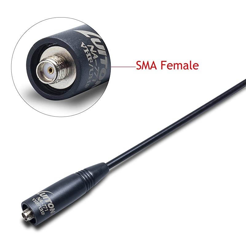 Walkie Talkie Antenna 156 Inch Whip Dual Band UV VHFUHF 144430Mhz Outdoor Ham Radio Antenna SMAF for UV82 UVB5 GT3 BFF8HP UV5RA UV5RE UV5R by  1 Pack