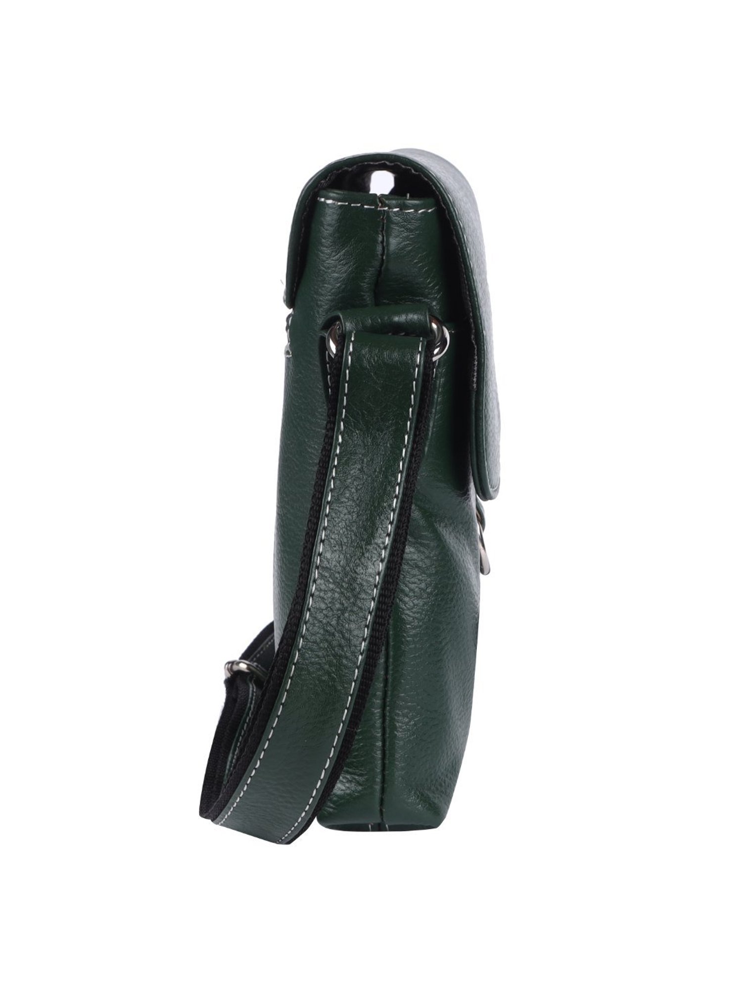 HiLEDER Pure Genuine Leather Messenger Shoulder Sling Cross Body Office Bag for Men and Women,Green