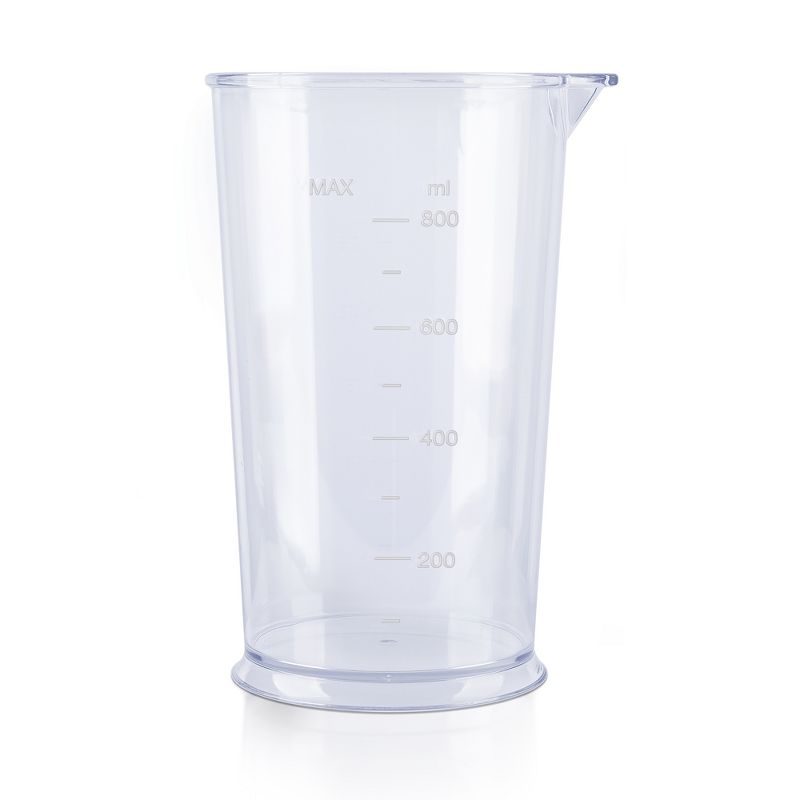 Bella 14769 Powerful 10 Speed Multi Use Immersion Hand Blender with 3.5 Cup Beaker, Stainless Steel Whisk, and Mini Chopper Attachments, Black