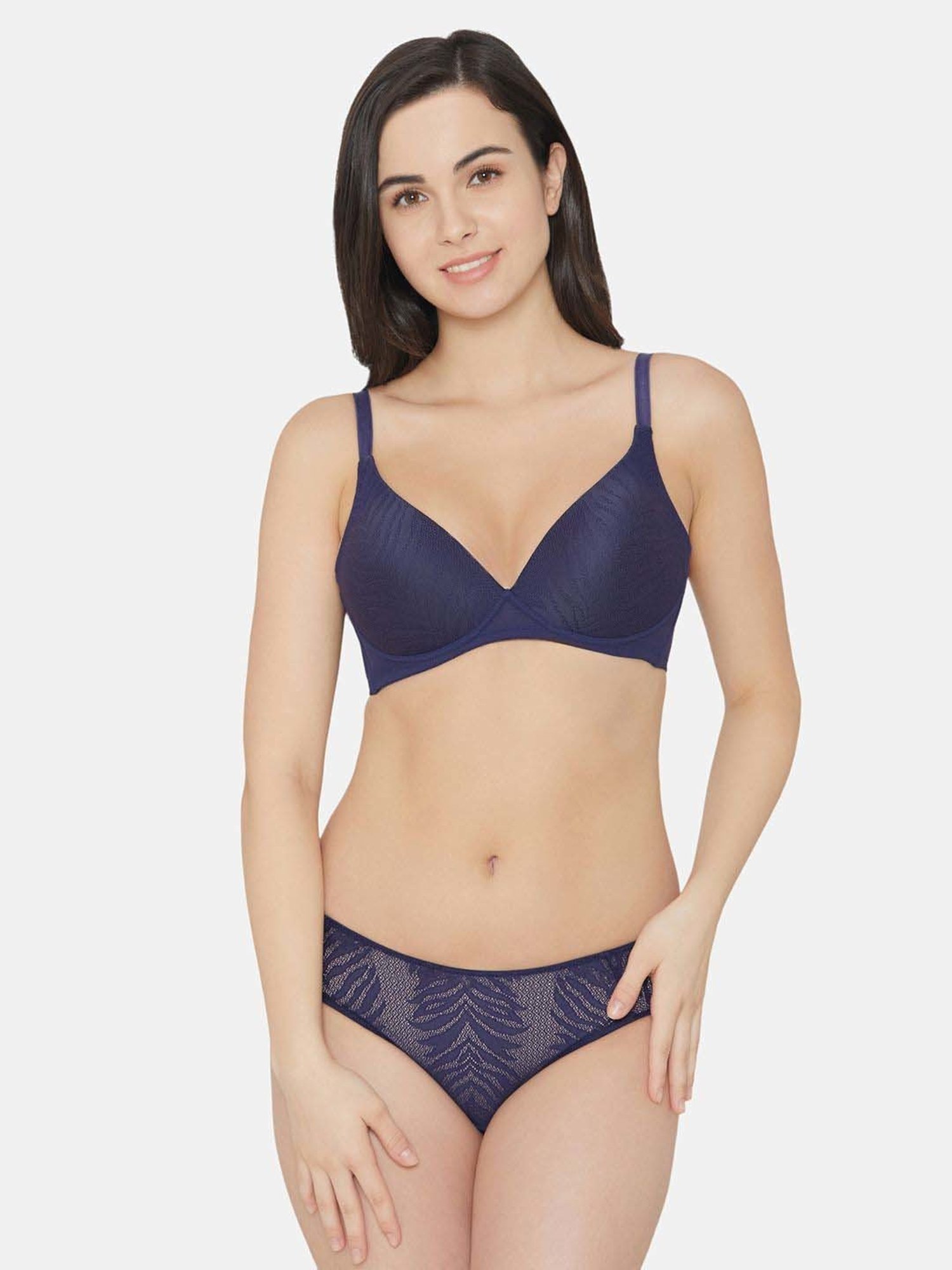 Wacoal Navy Self Pattern Everyday Bra
