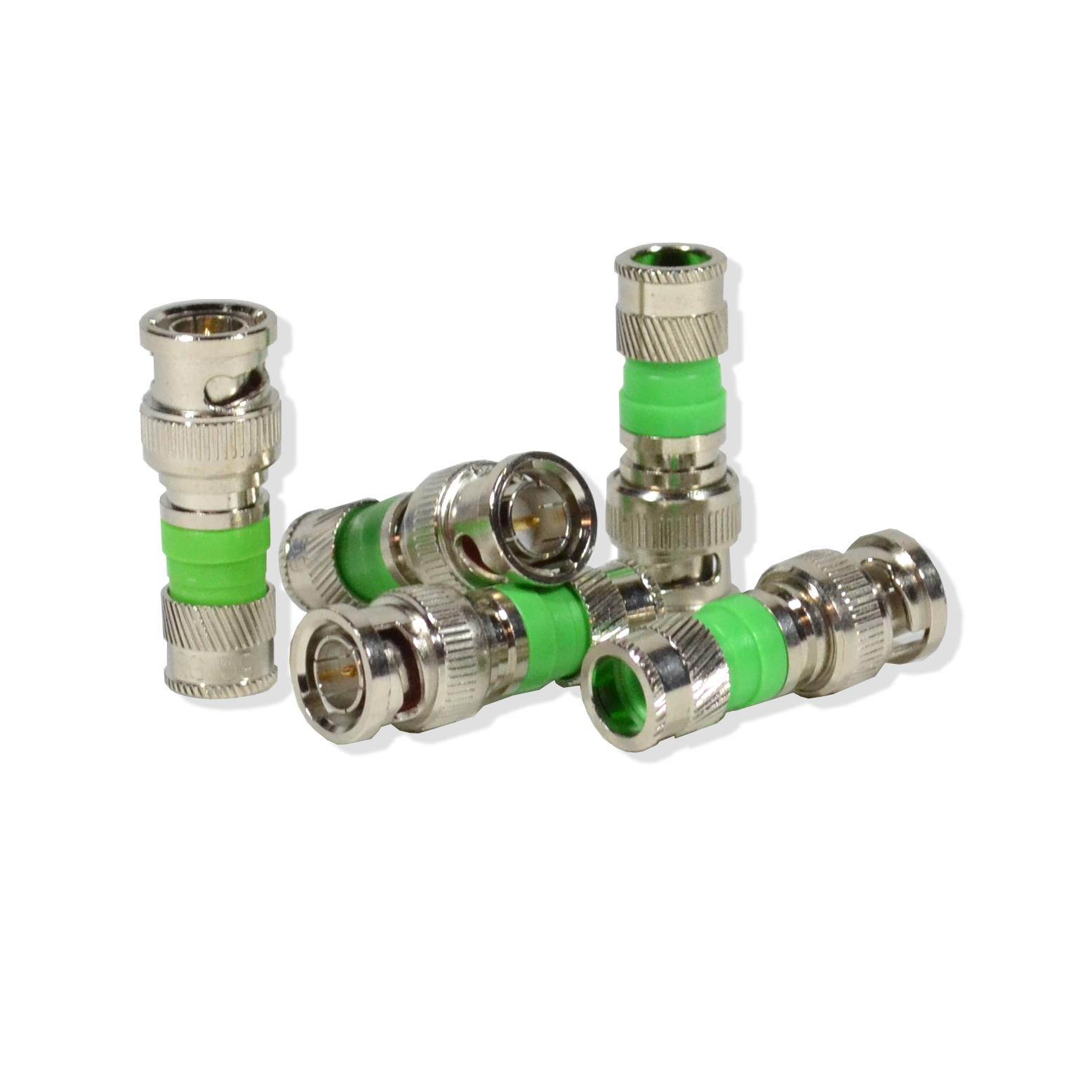 50 pack BNC Compression Connector Adapter for RG59 Coax Cable CCTV Camera