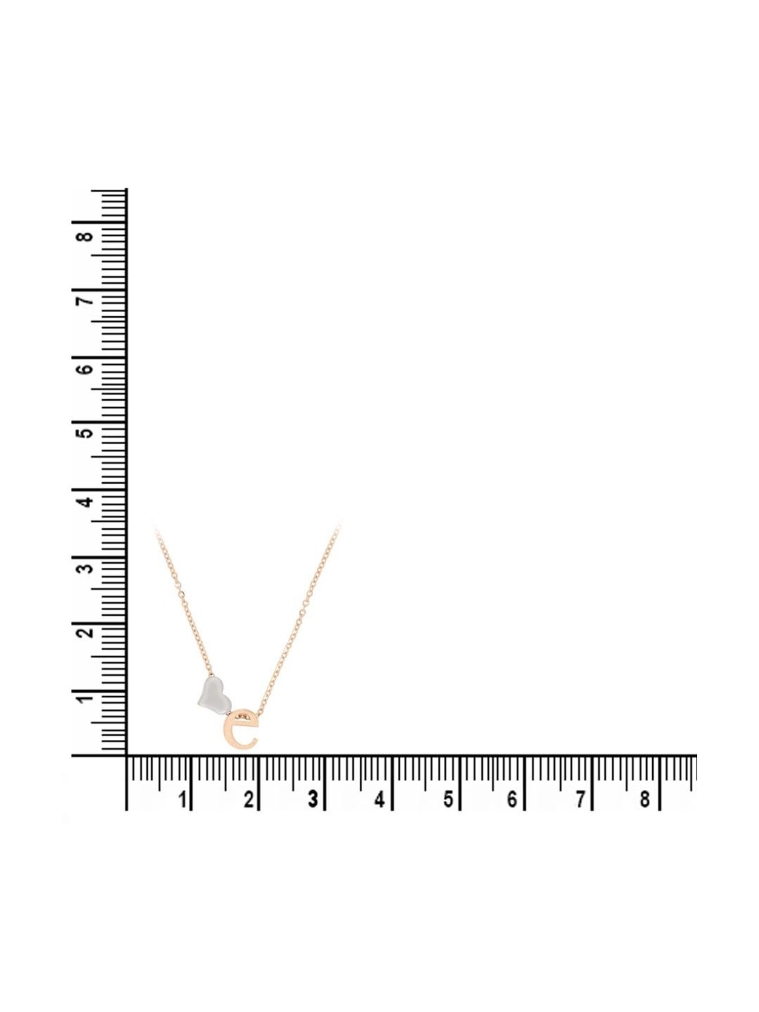 Anayra 92.5 Sterling Silver Initial Letter Charm Pendant without Chain for Women