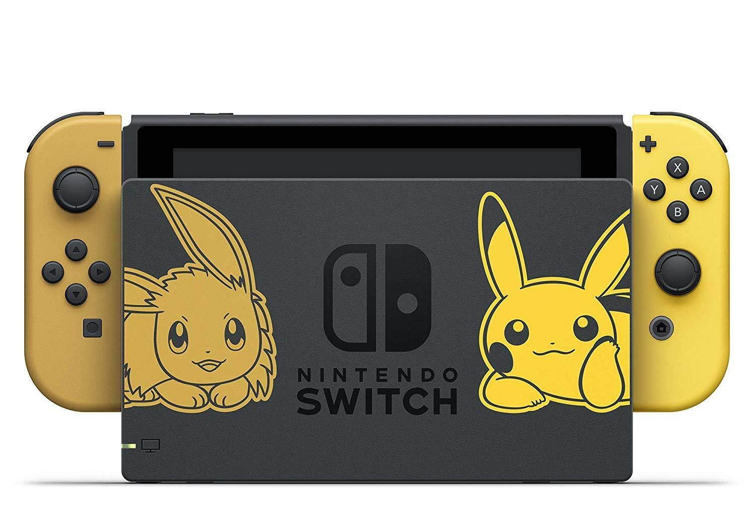 Nintendo Switch Pokemon Lets Go Pikachu Bundle 32Gb System Console W/ Poke Ball