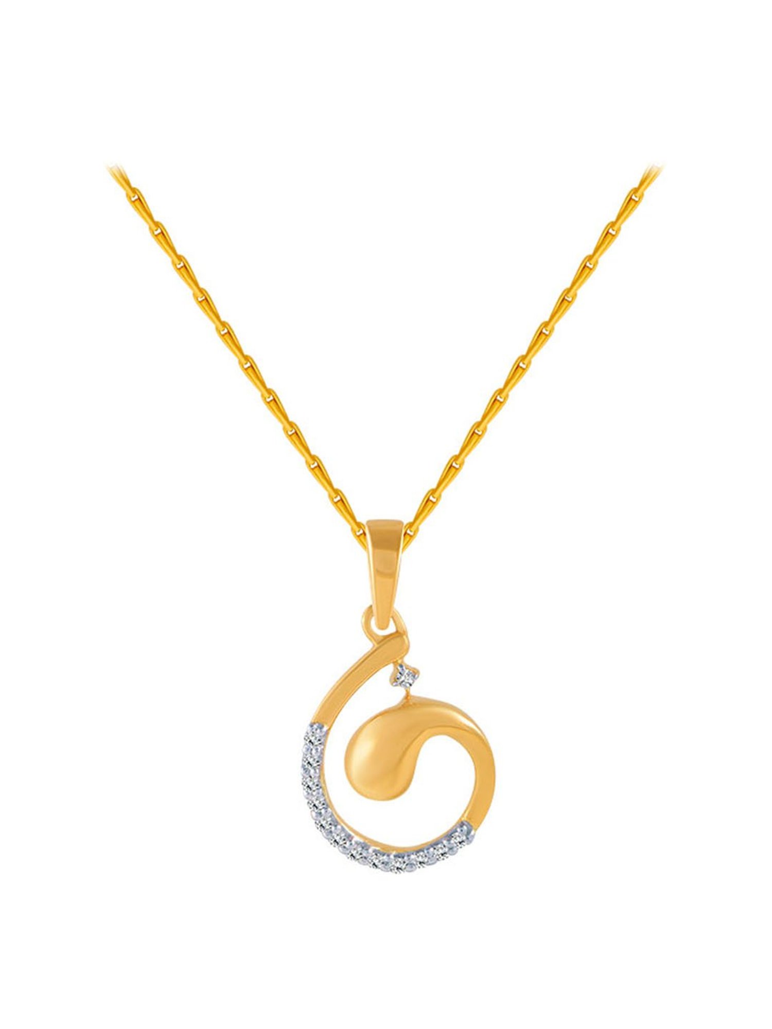 P.C. Chandra Jewellers 18 kt Gold & Diamond Pendant
