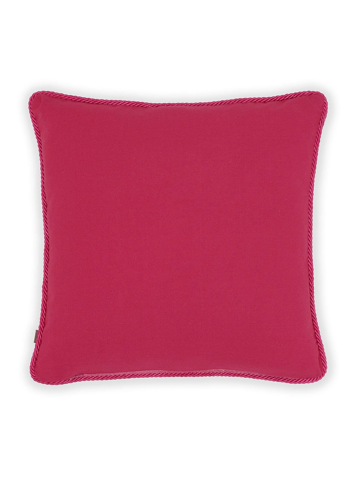 Pure Home and Living Pink Cotton Digital Print Cushion Cover