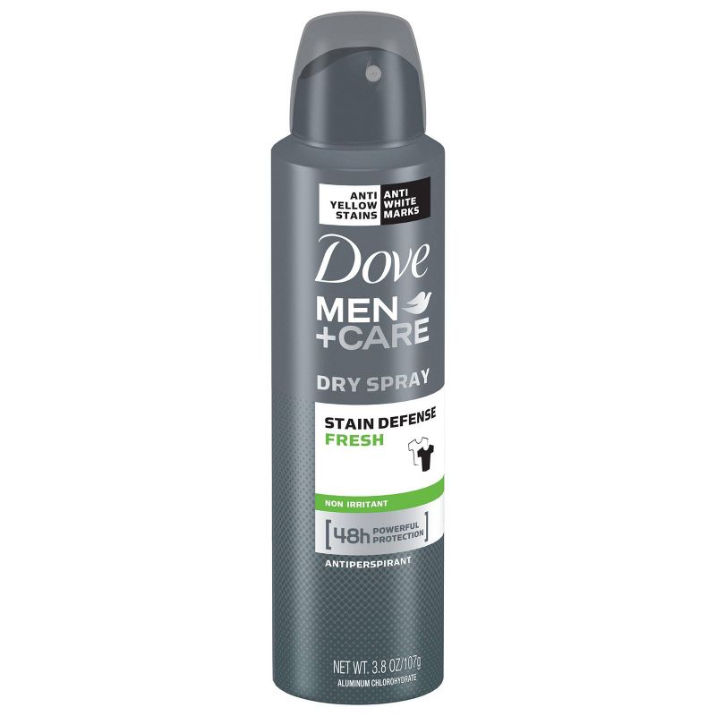 Dove Men + Care Stain Defense Dry Spray Antiperspirant & Deodorant Fresh - 3.8oz