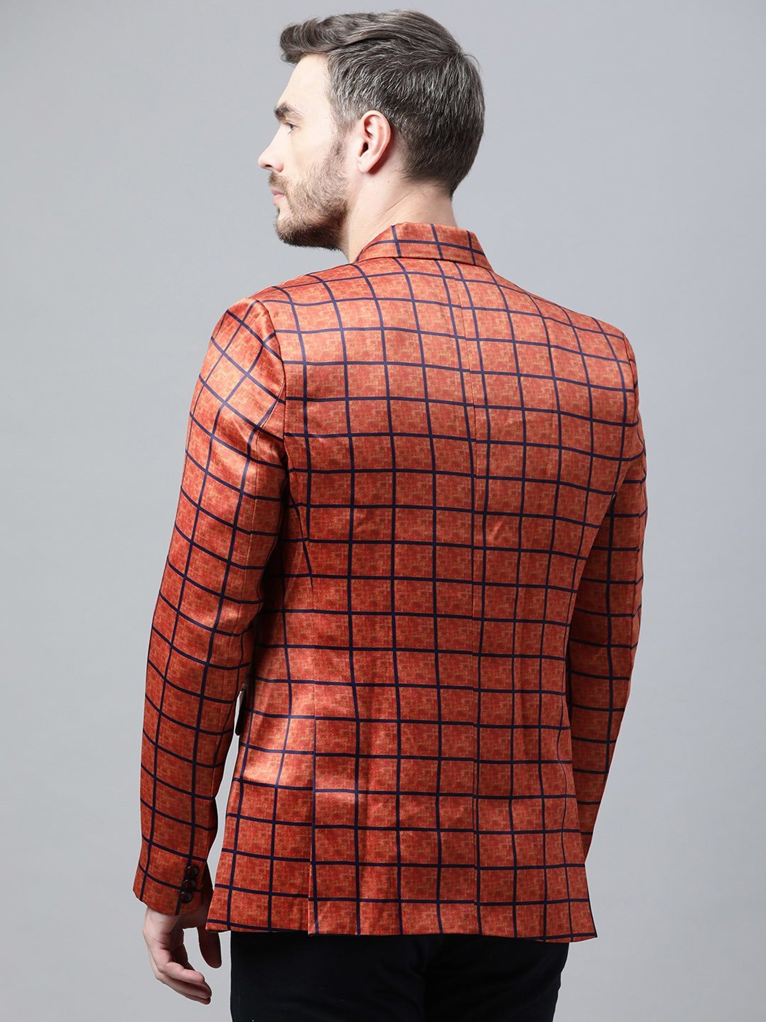 Louis Philippe Light Blue Regular Fit Blazer