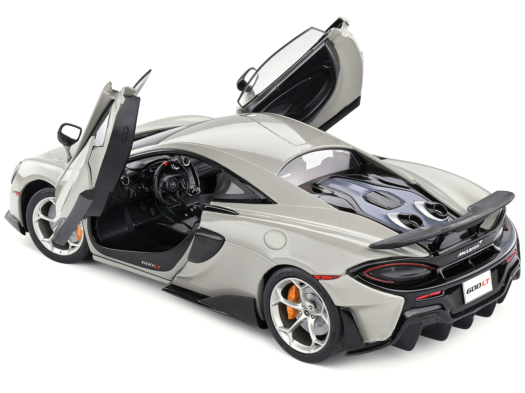 2018 McLaren 600 LT Coupe Blade Silver 1/18 Diecast Model Car by Solido
