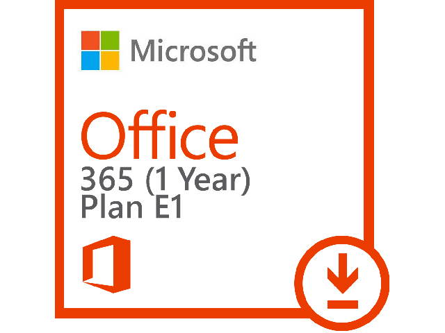 Microsoft Office 365 (Plan E1) - Subscription license (1 year) - 1 user - hosted - Microsoft Qualified - Open License - Single Language