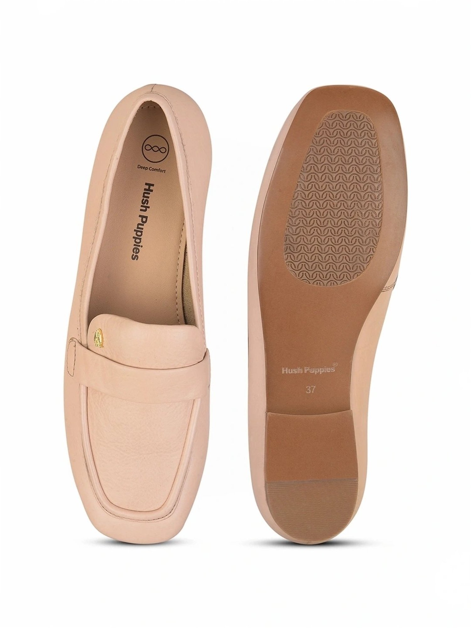 Hush Puppies by Bata Women's ROMA Beige Loafers