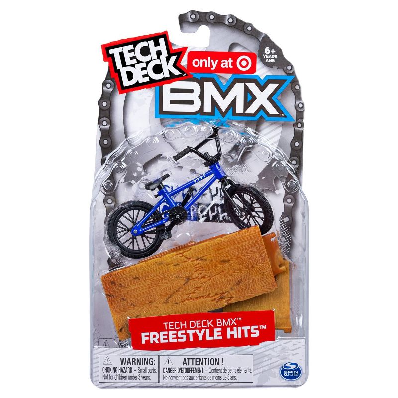 Tech Deck BMX Freestyle Hits - Finger Bike with Freestyle Obstacle - Cult Bikes - Blue/Black