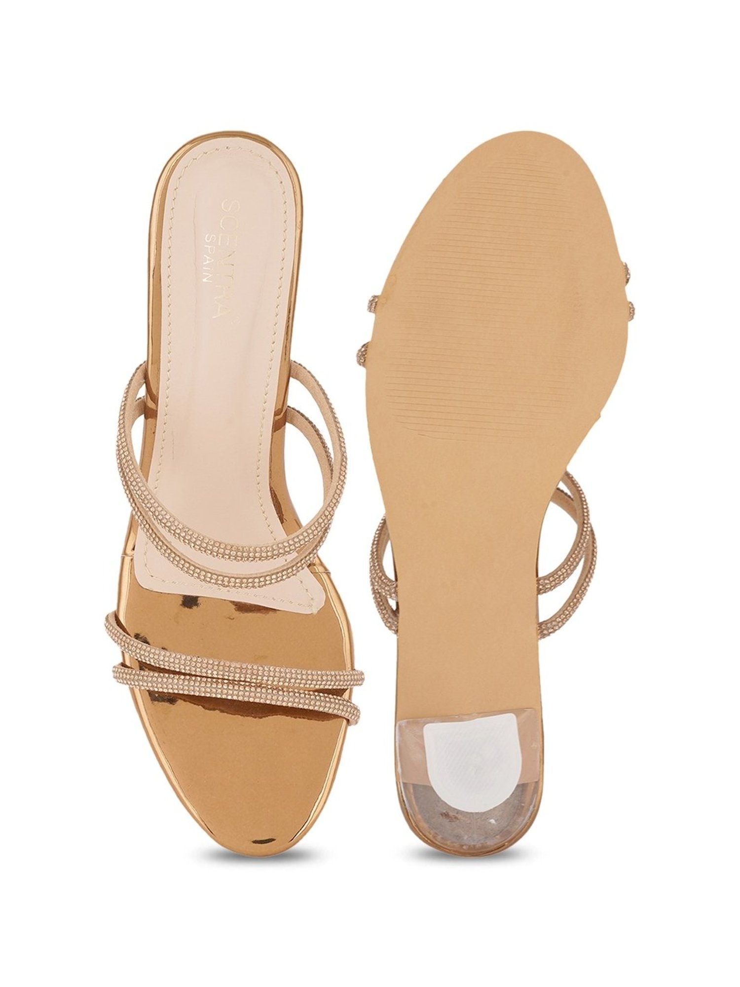 Scentra Women's Copper Ethnic Sandals